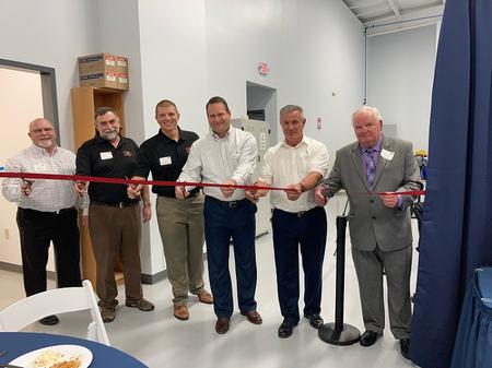 From left to right: Mike McCarty - VP of Operations, Lloyd Duso - Johnstown Plant Manager, Sean Horn - Director of Business Development Liquid Coatings, Tim Bender - President & CEO, Mel Popovich - Co-Founder of Diamond-MT and Tom Horn - Co-Founder of Diamond-MT